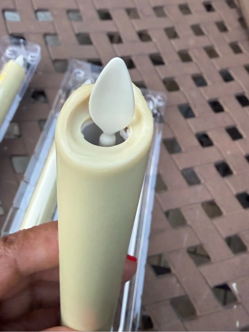 NWT - Pottery Barn Flameless (Flicker Wick) Taper Candles - Set of 3